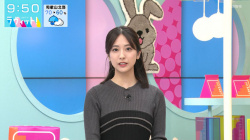 田村真子アナ ピタピタニットで胸元強調!!の画像