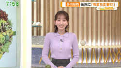 佐々木若葉アナ　ニットが透ける！！の画像