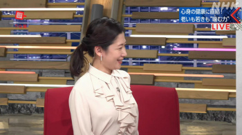 桑子真帆アナ　巨乳が微揺れ！！【GIF動画あり】の画像