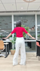 海老原優香アナ　お尻に白い下着が透けてしまう！！【GIF動画あり】の画像