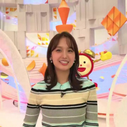 井上清華アナ　セクシーニットのエクササイズ！！【GIF動画あり】の画像