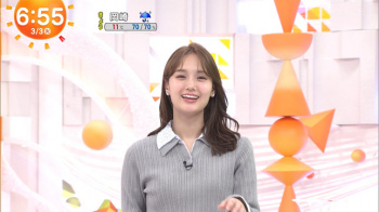 井上清華アナ　ニットの豊乳！！の画像