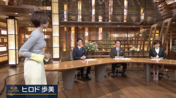 ヒロド歩美アナ　ニットの横乳がくっきり！！の画像