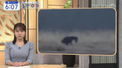 三山賀子アナ　巨乳くっきり衣装！！【GIF動画あり】の画像