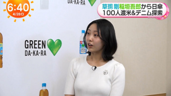 高崎春アナ　ニットで豊乳がくっきり！！の画像
