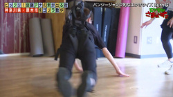 齋藤陽アナ　バンジーで吊られて激しくお尻が食い込んでしまう！！【GIF動画あり】の画像