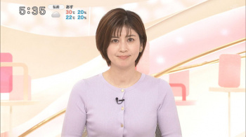 鈴江奈々アナ　ピチピチニットで豊乳くっきり！！の画像