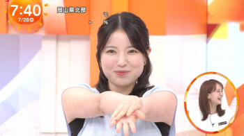フジTV新人アナ　ノースリーブ脇チラ、インナーチラ！！の画像