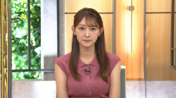 森山みなみアナ　ノースリニットで胸くっきり！！【GIF動画あり】の画像