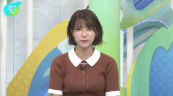 御手洗菜々アナ　ニットで胸がくっきり！！の画像
