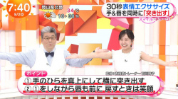 井上清華アナ、原田葵アナ、高崎春アナ、浅倉美恩アナ　脇全開ノースリーブ！！の画像