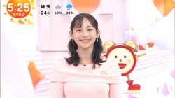 石渡花菜アナ　ニットの巨乳！！の画像