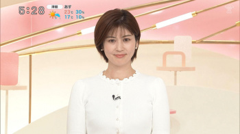 【画像】鈴江奈々アナ　ピタピタニットで胸を強調！！の画像