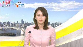 【画像】吉岡恵麻アナ　ニットがうっすらと透ける！！の画像