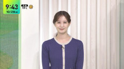 【画像】後呂有紗アナ　ニットで胸元強調！！の画像