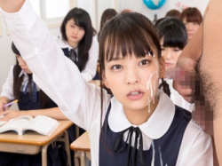 【シュールAV】 学園生活で「常にぶっかけ」を受け入れる女子高生たち。の画像