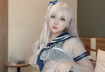 【フェチ画像】シースルーのJK制服コスプレの画像まとめ！の画像