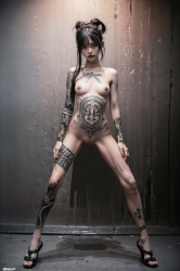 タトゥー美女のAIエロ画像 part4の画像