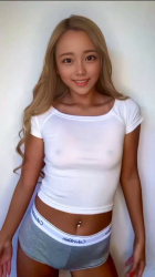 【動画】メスガキさん、Tシャツにぷっくり乳首浮き出てしまうwwwwwwの画像
