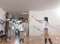 【画像】JKさん、スケベな格好で棒でパンパンしてしまうwwwwwwwwwwwwの画像