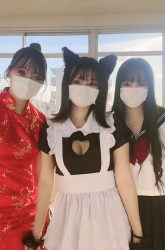 【画像】女子高生さん「文化祭でエロいコスプレしてみたw」の画像