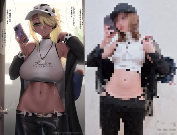 【画像】エロ同人美人作家「自分の身体を参考にエッチな漫画描いてるw」の画像