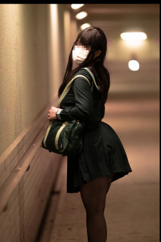 【画像】清楚系JK、えげつない下着を履いていた…の画像