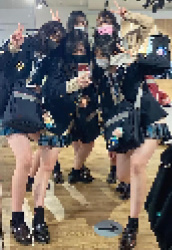【画像あり】横浜のJKのスカート丈生で見たことない奴wwwの画像