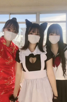 【画像】女子高生さん「文化祭でエロいコスプレしてみたｗ」の画像