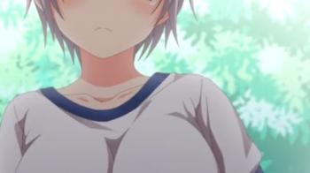 驚異の成長を遂げたおっぱいを持つ美少女JSに変態攻撃を仕掛ける変態男の画像