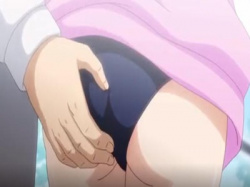 お尻を撫でられて興奮しちゃう…眼鏡美人の指ズボと小さな胸責めがクセになってツルツルマンコに生挿入を許しちゃった!の画像