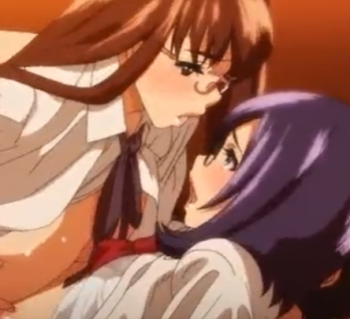 爆乳美女に挟まれてエクスタシーセックス！メガネに精子ぶっかけ！の画像