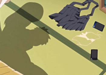 シャワー中に声を押し殺して悶える美少女と激しい水しぶきプレイ♡の画像