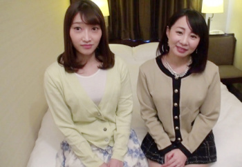 【プロナンパｘ連続中出し】「私も…♡」スレンダー巨乳おっぱいの美魔女人妻と清楚美人な娘と親子丼SEXして連続射精をキメるｗの画像