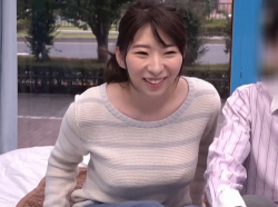 【夫婦・初心者誘拐】ぽっちゃりの大きなおっぱい激エロ！「ひぃ♡いっくぅ♡」色白・ピンク乳首の神乳が揺れまくりのNTR！の画像