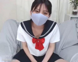 ライブチャット「ハメ撮りいいよね！」清楚そうでビッチなセーラー服発情スケベ美少女！の画像