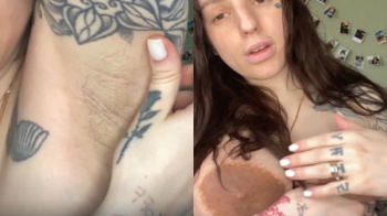 わき毛とデカ乳輪を見せてくれるブス女がコチラwwwの画像