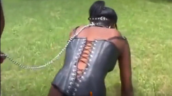 変態黒人カップルによる屋外でのSMをご覧下さいｗｗｗの画像