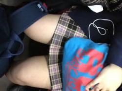 【盗撮動画】ムチムチでスベスベしてそうな女子校生の太ももにぶっ掛けたくなる痛金電車♪の画像