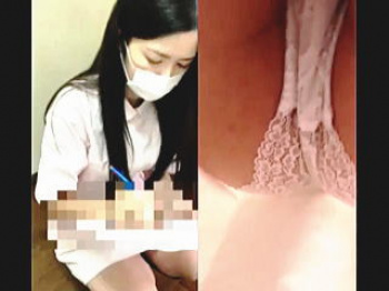 【盗撮動画】リピの男性患者で賑わってるミニスカナースのパンチラ裏サービスがあるクリニック♪の画像
