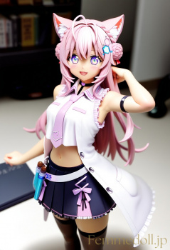 【エロ画像】Vtuber 博衣こよりのフィギュア風AIイラストの画像