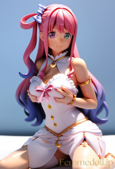 【エロ画像】Vtuber 姫森ルーナのフィギュア風AIイラストの画像