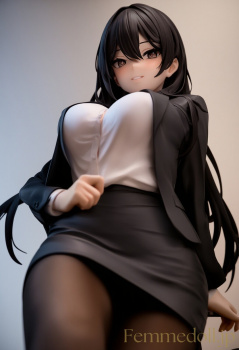 スーツ姿のお姉さんがセクシーすぎるAIエロ画像の画像