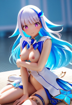 【エロ画像】Vtuber リゼ・ヘルエスタのフィギュア風AIイラストの画像