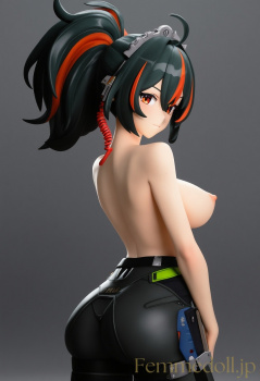 ゼンゼロ　朱鳶のフィギュア風エロ画像の画像