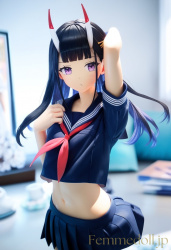 アズールレーン　能代のフィギュア風エロ画像の画像