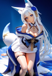 アズールレーン 信濃のフィギュア風エロ画像の画像