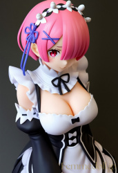 リゼロ ラムのフィギュア風AIイラストの画像