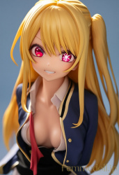 【推しの子】星野ルビーのフィギュア風AIエロ画像の画像