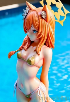 聖女マリーが限界露出マイクロビキニで先生をムラつかせちゃうやつ【ブルアカエロ画像】の画像